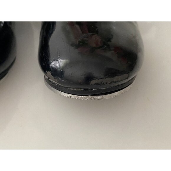 Freestyle by Danskin Tap Shoes Youth Size 10 Black Adjustable Strap Patent Shine - Picture 4 of 16